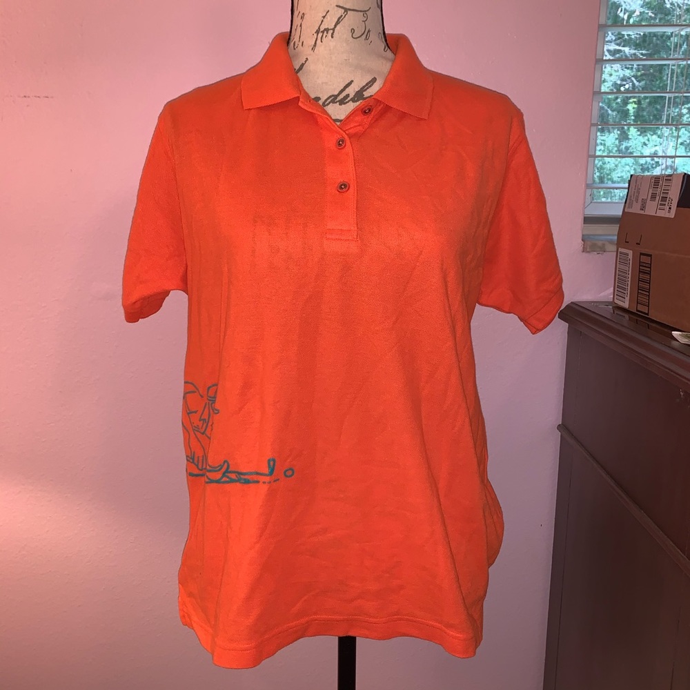 Orange Golf Polo